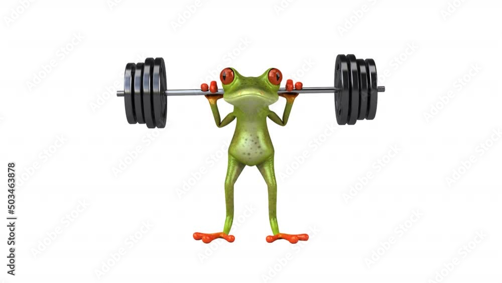 Fun 3D cartoon frog with the alpha channel included Fun 3D cartoon frog with the alpha channel included
