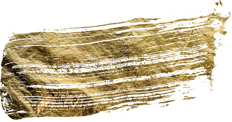 gold foil brush mark