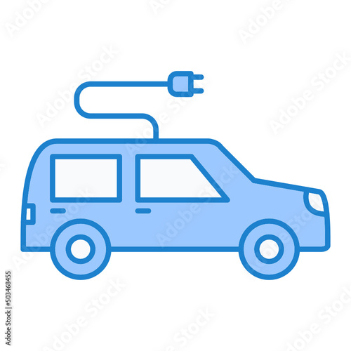 Electric Car Icon Design