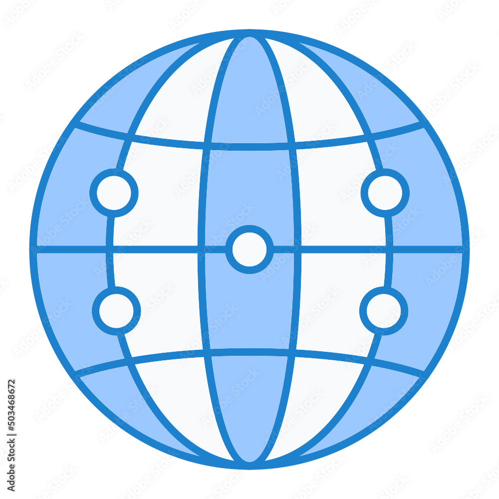 Globe Netowrk Icon Design Globe Netowrk Icon Design