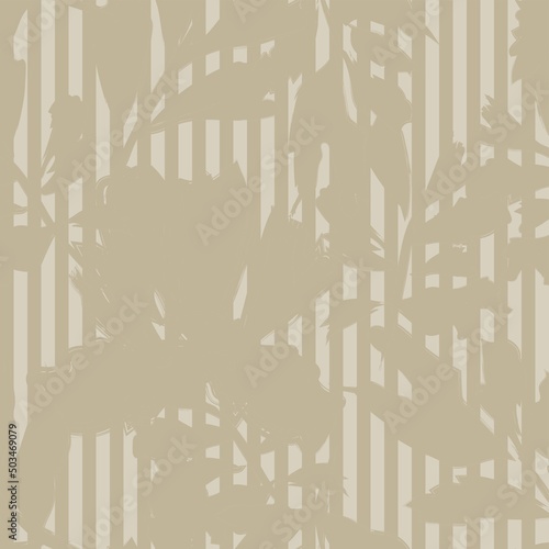 Leaf Striped Seamless Pattern Design