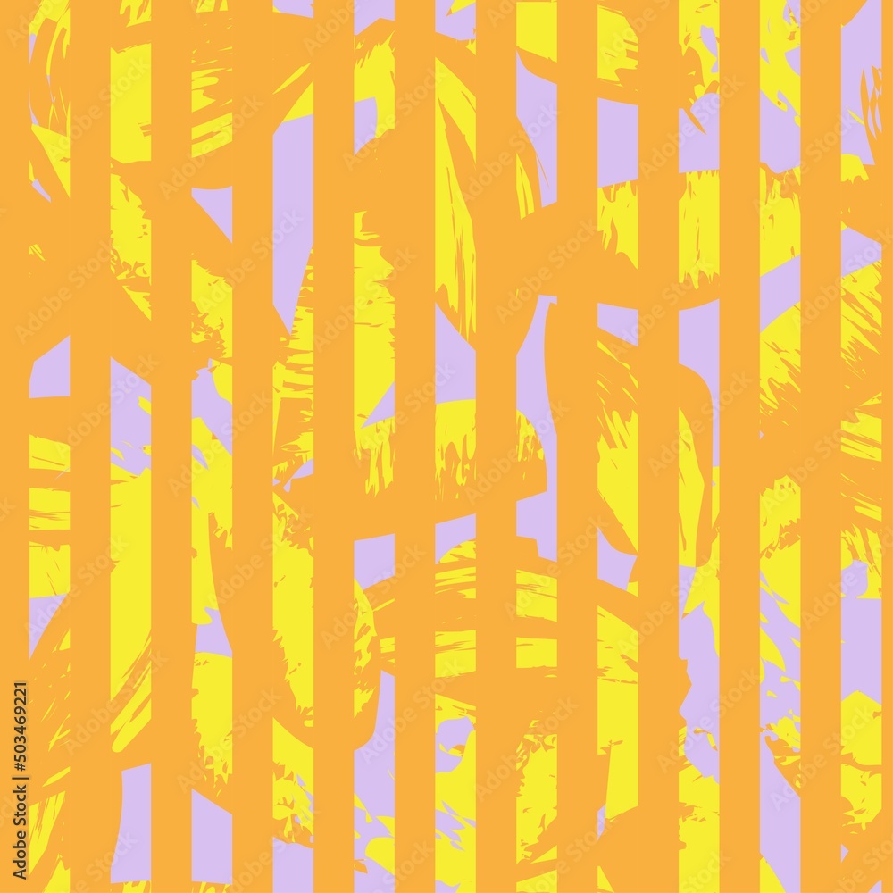 Floral Striped Seamless Pattern Design Floral Striped Seamless Pattern Design