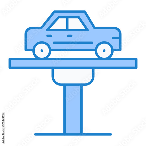 Car Lifter Icon Design