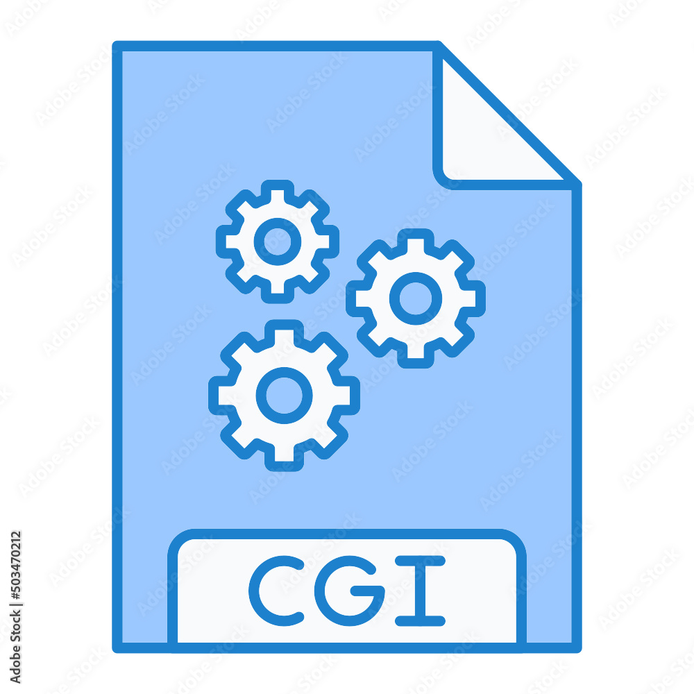 CGI File Format Icon Design CGI File Format Icon Design