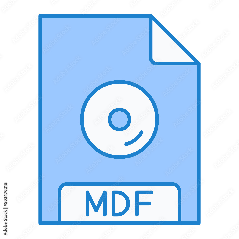 MDF File Format Icon Design MDF File Format Icon Design