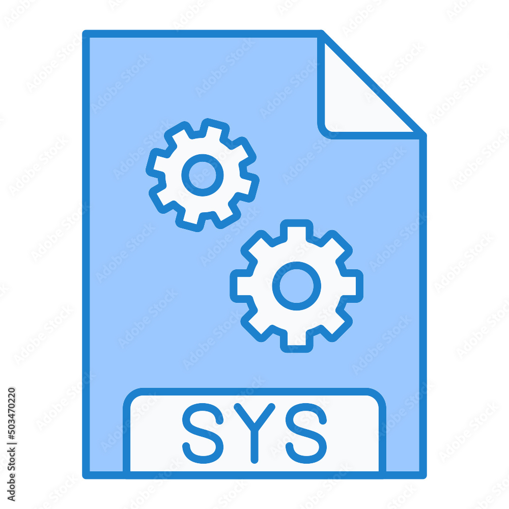 SYS File Format Icon Design SYS File Format Icon Design