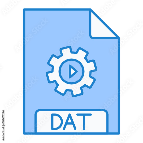 DAT File Format Icon Design