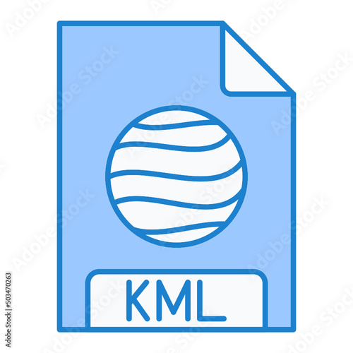 KML File Format Icon Design