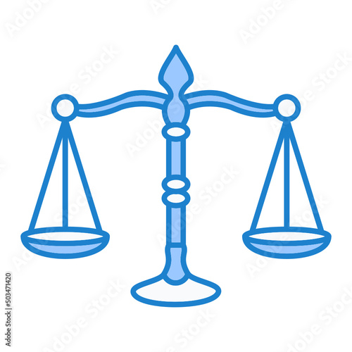 Justice Scale Icon Design