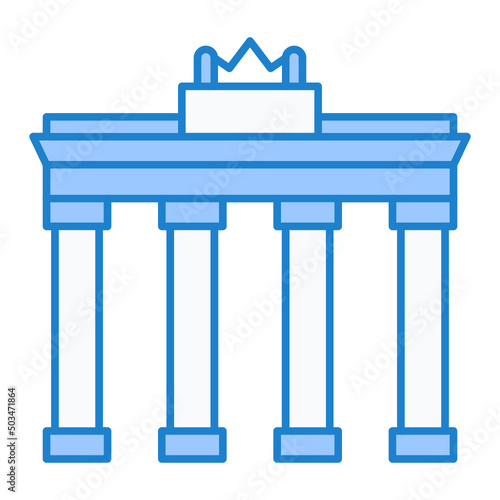 Brandenburg Gate Icon Design