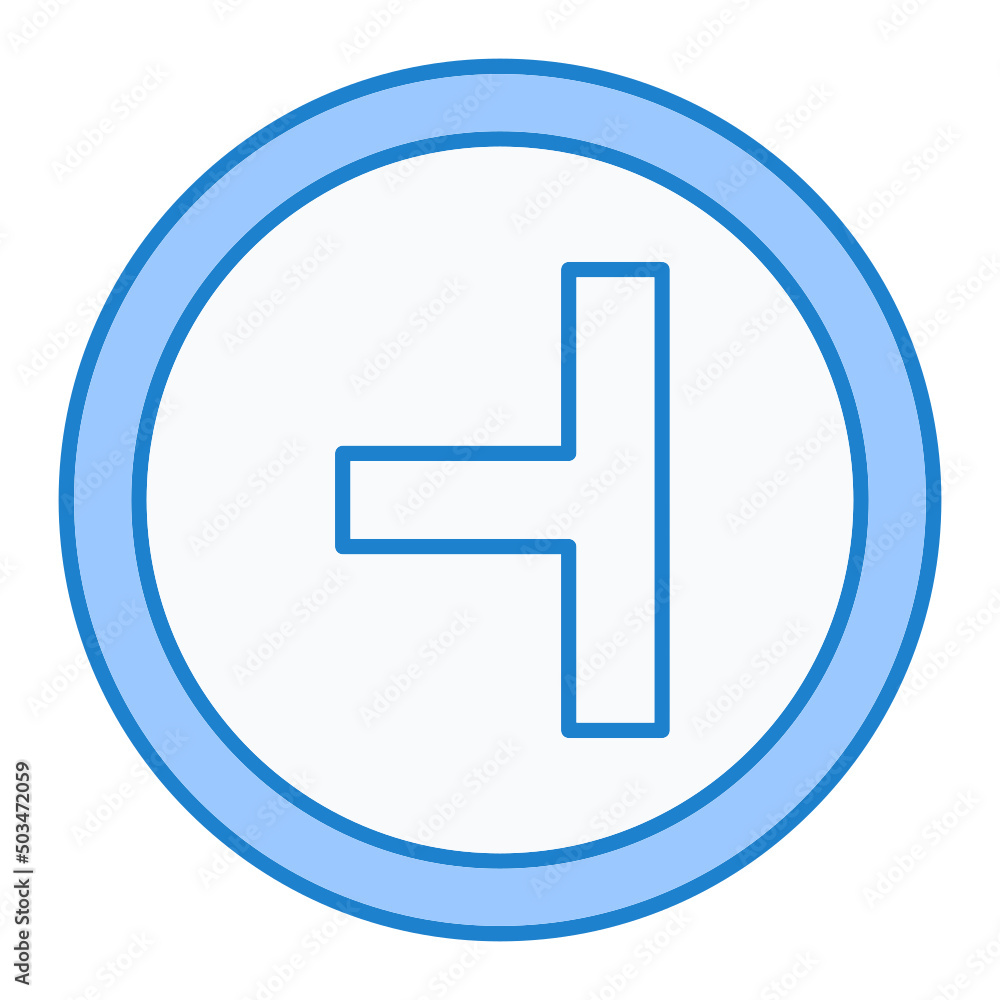 Side Road Left Icon Design Side Road Left Icon Design