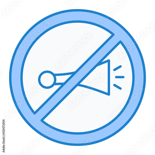 No Horn Icon Design