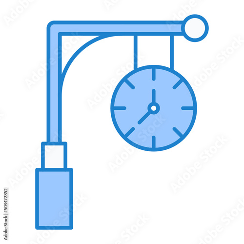 Train Clock Icon Design