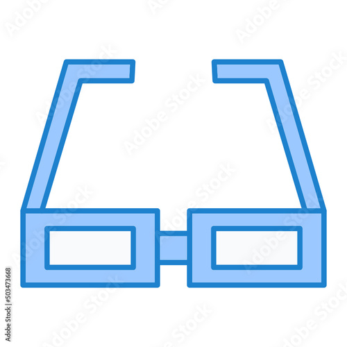 3D Glasses Icon Design