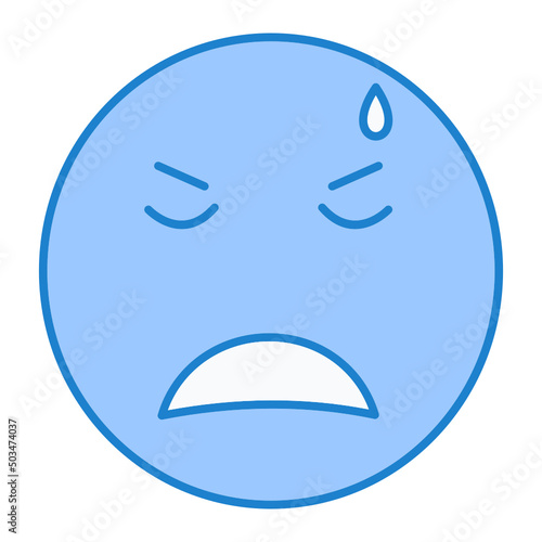 Disappointment Emoji Icon Design