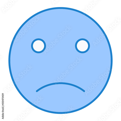 Sad Emoji Icon Design