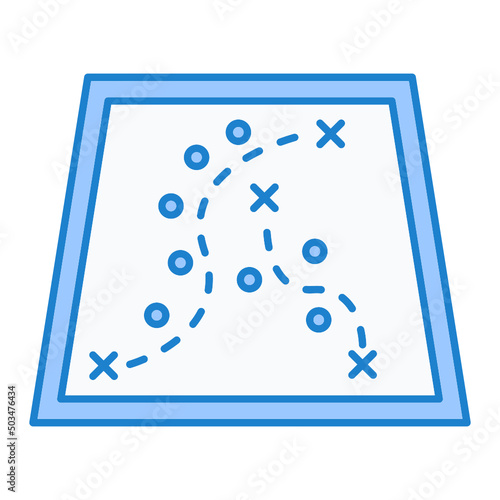 Hill Map Icon Design