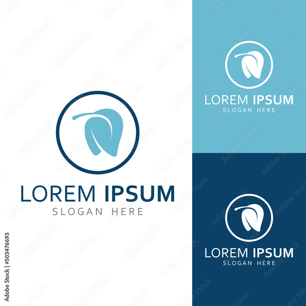 Dental logo, logo for dental health, and logo for dental care. Using a template illustration vector design concept Dental logo, logo for dental health, and logo for dental care. Using a template illustration vector design concept