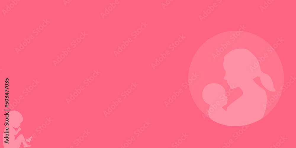 Happy Mother's Day Mom And Baby Simple abstract,pink abstract for mothers day Presentation design.architecture abstract, background shapes, illustration, vector Happy Mother's Day Mom And Baby Simple abstract,pink abstract for mothers day Presentation design.architecture abstract, background shapes, illustration, vector