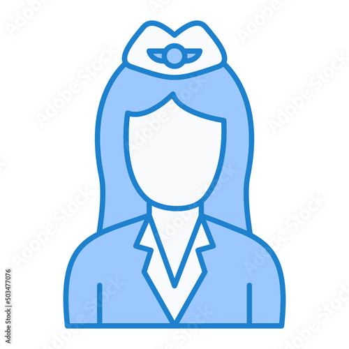 Flight Attendant Icon Design