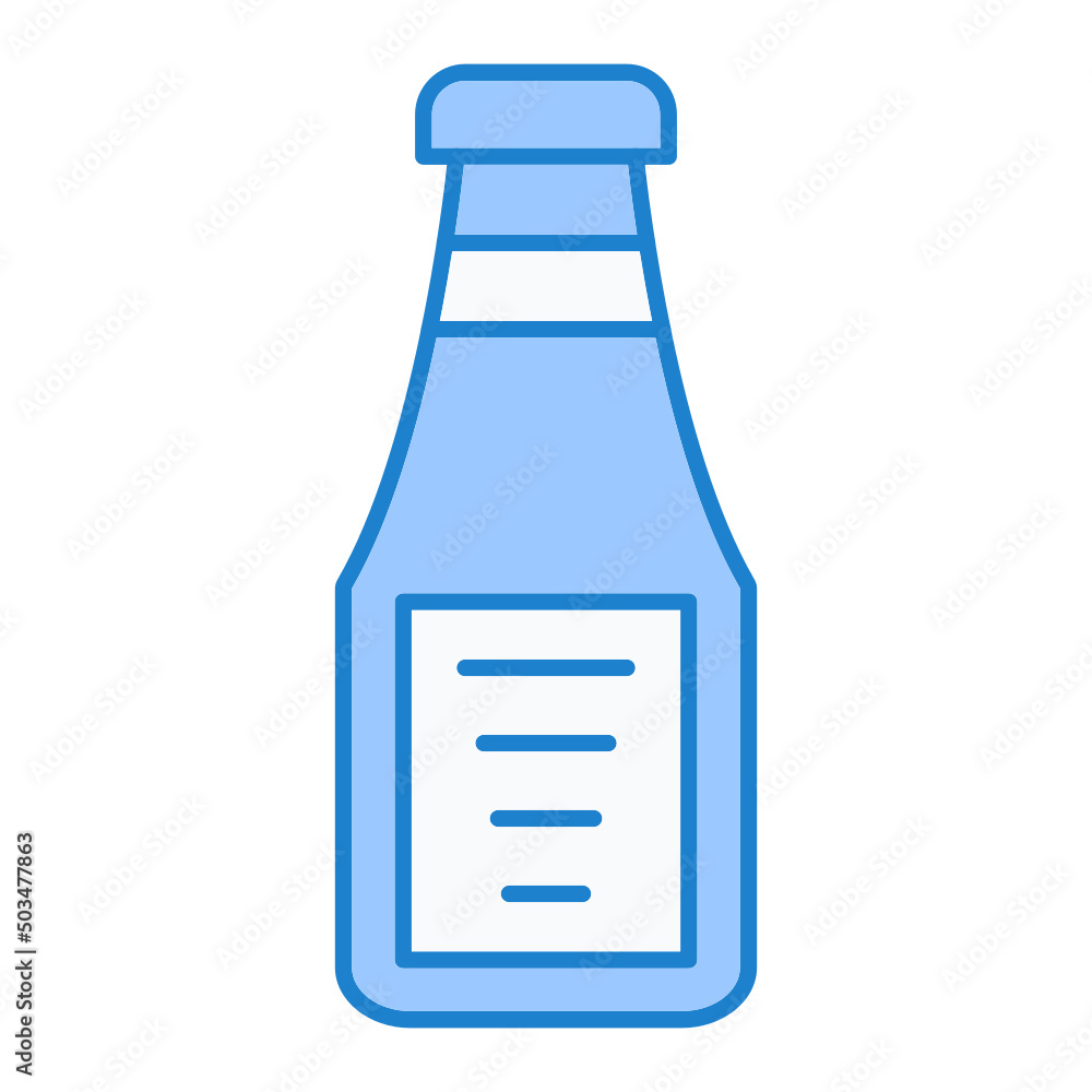 Ketchup Bottle Icon Design