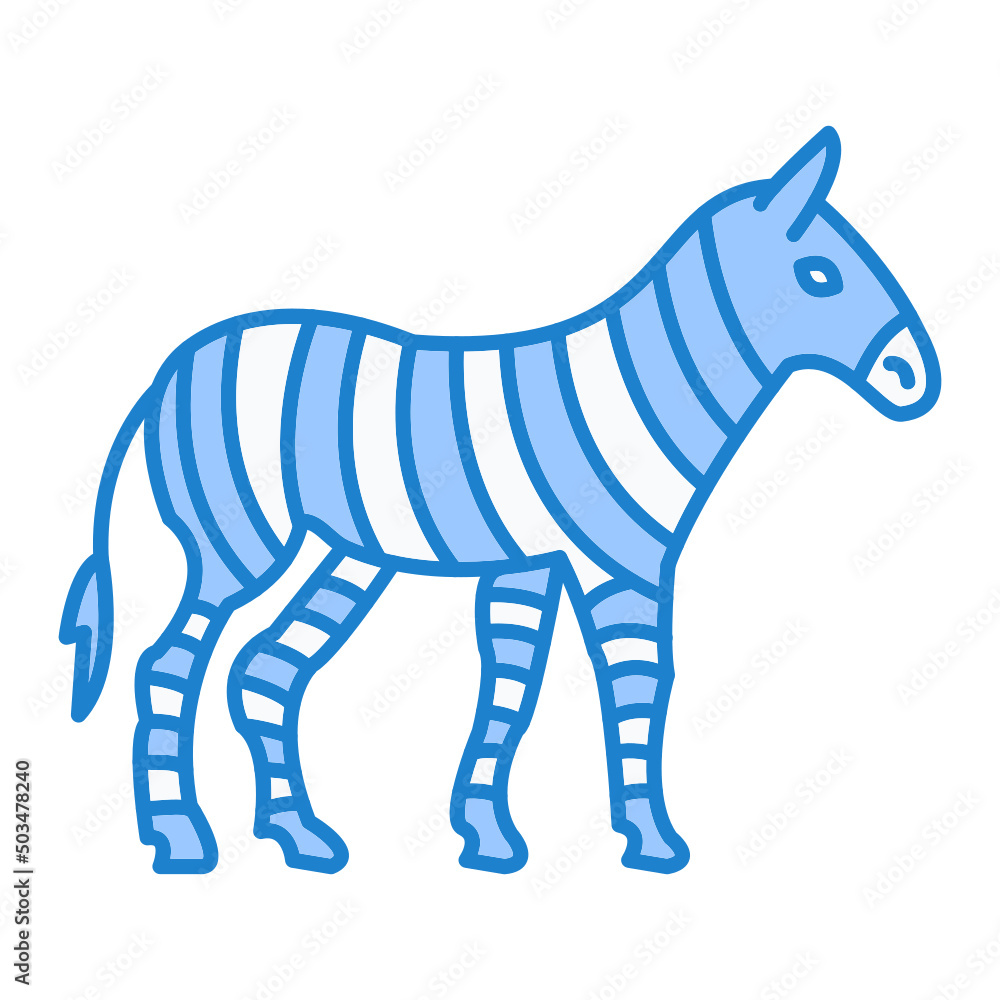 Obraz premium Zebra Icon Design