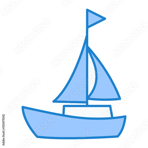 Sail Boat Icon Design