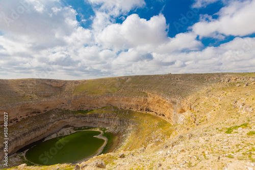 Çıralı Obruğu is in Akviran Plateau in the northwest of Yenikent Subdistrict in Karapınar district of Konya. photo