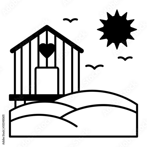 Chicken and Chicks Pecking the Grain vector icon design, Poultry farming symbol, Meat or Eggs Production Sign, Protein and farmyard equipment stock illustration, Free Range Farming Concept