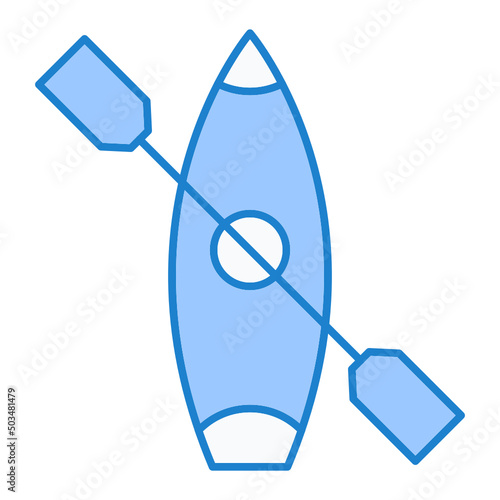 Rowing Boat Icon Design