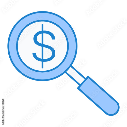 Money Search Icon Design