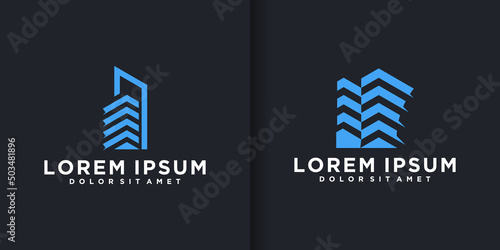 logo for property, real estate, apartment, residential, developer.