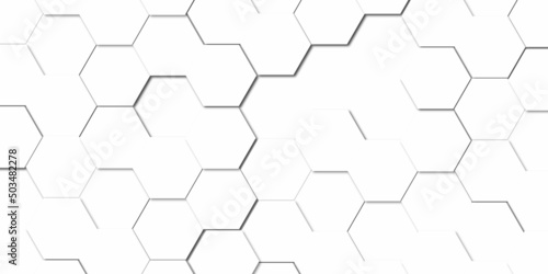Canvastavla Hexagons pattern digital science