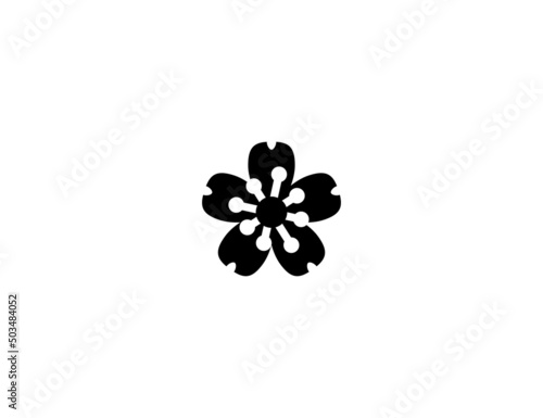 Cherry Blossom isolated realistic vector icon. Sakura blossom illustration icon