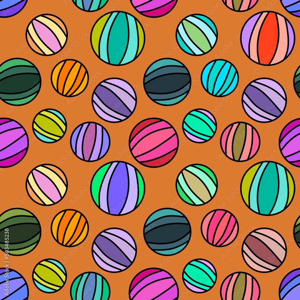 Kids seamless summer beach ball pattern for fabrics and packaging and gifts and cards and linens and wrapping paper Kids seamless summer beach ball pattern for fabrics and packaging and gifts and cards and linens and wrapping paper