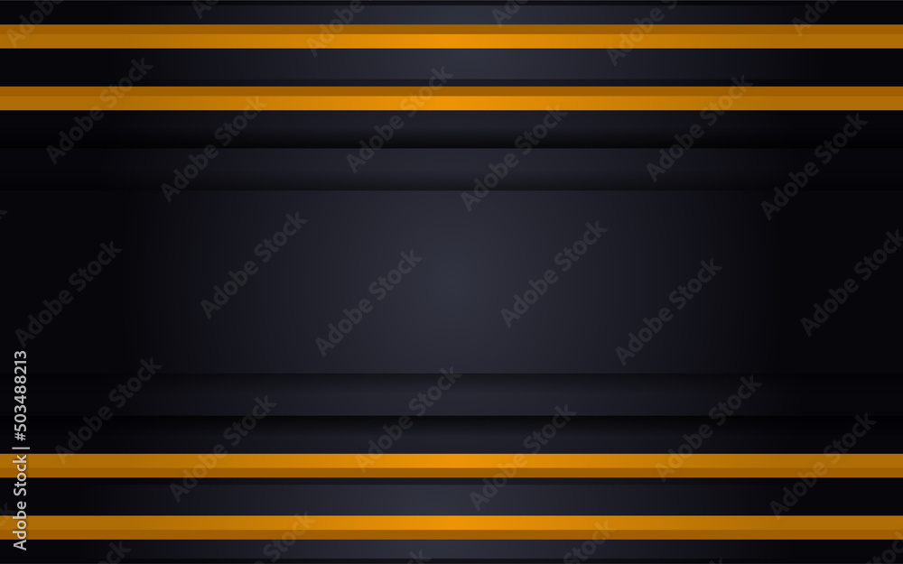 Luxury black background combine with glowing golden lines Luxury black background combine with glowing golden lines