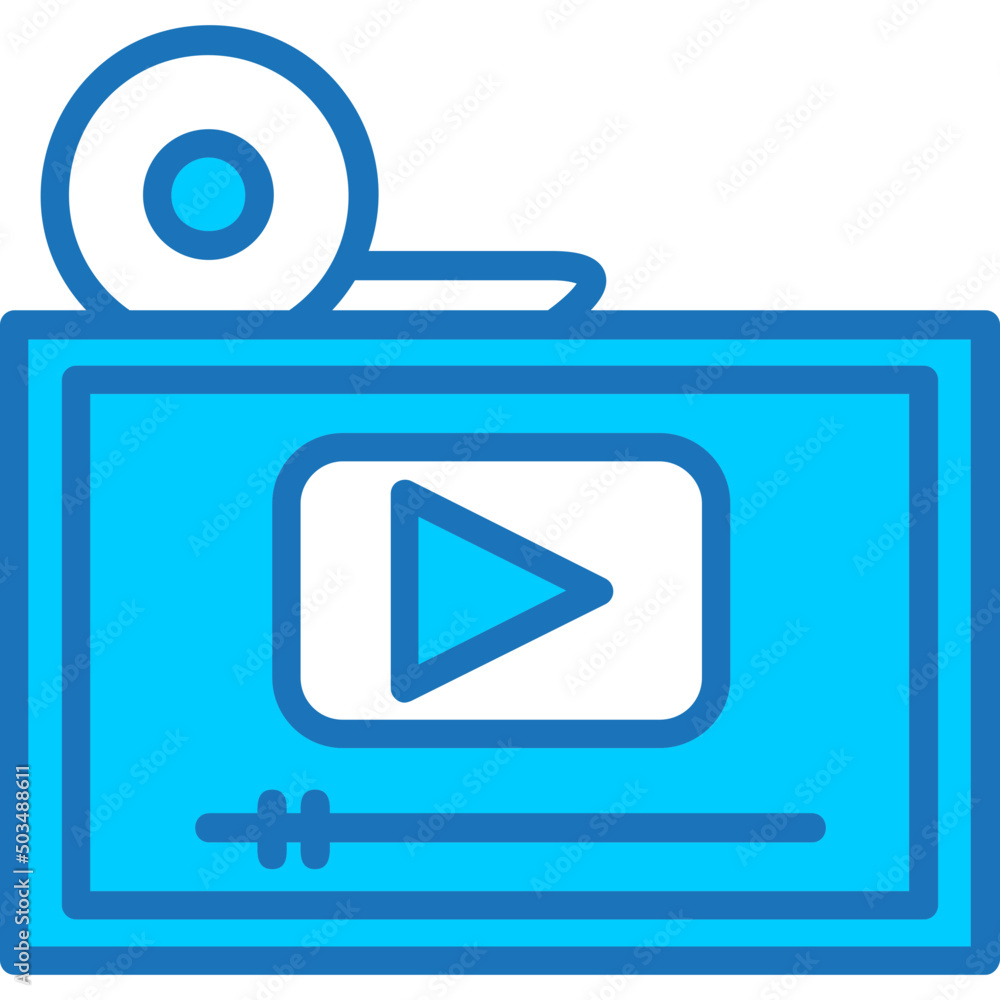Fototapeta premium Video Player Icon 