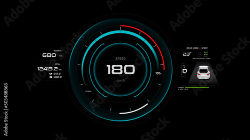 EV Car panel dashboard 001