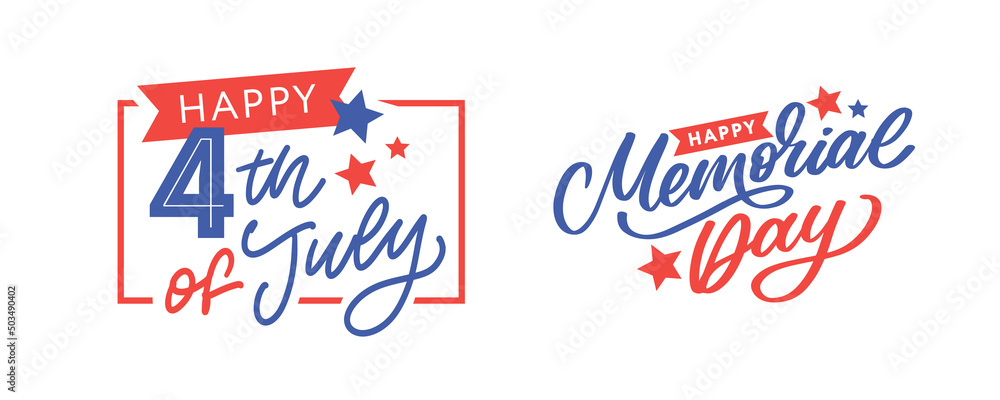 Happy Memorial Day - Stars and Stripes Letter Happy Memorial Day - Stars and Stripes Letter