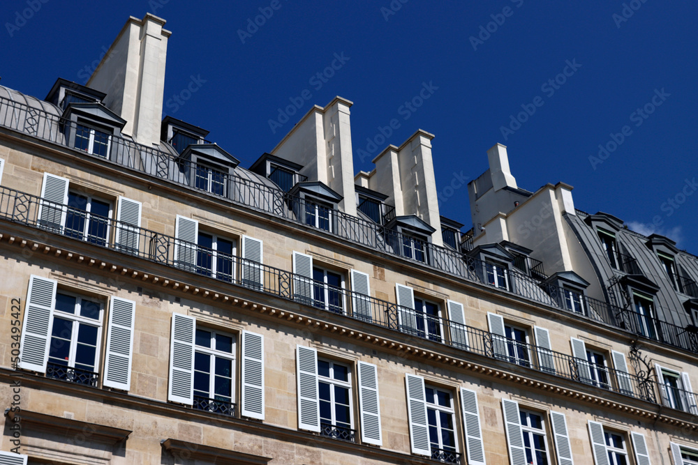 Classic building in Paris, France