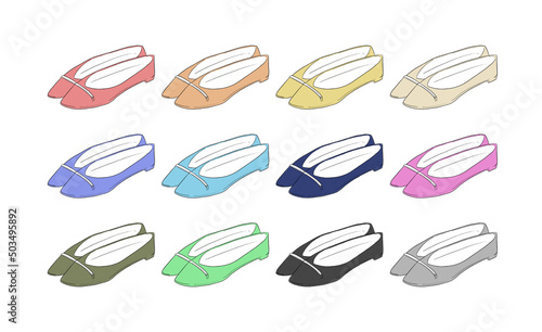 パンプスのイラストセット