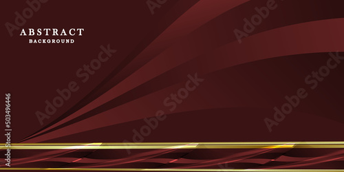 Abstract dark red background with gold lines