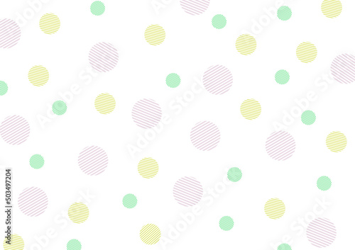 Abstract geometric background. circle style, seamless vector pattern.