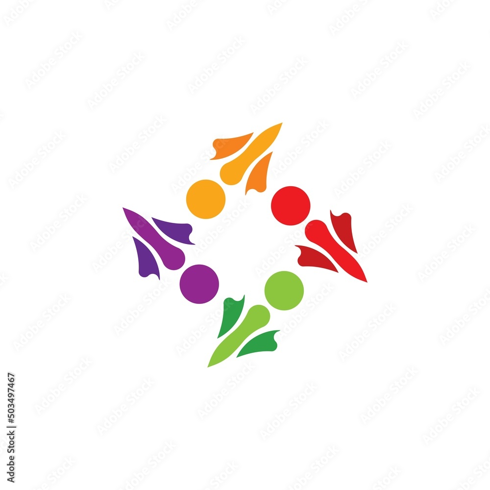 Community, network and social icon Community, network and social icon