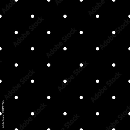 Seamless pattern. Circles ornament. Dots wallpaper. Polka dot motif. Geometric backdrop. Rounds background. Vector artwork. Dotted motif. Digital paper, textile print, web design, abstract.
