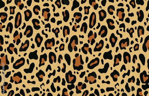  Camouflage leopard vector print seamless texture for clothes, fabric, yellow background.
