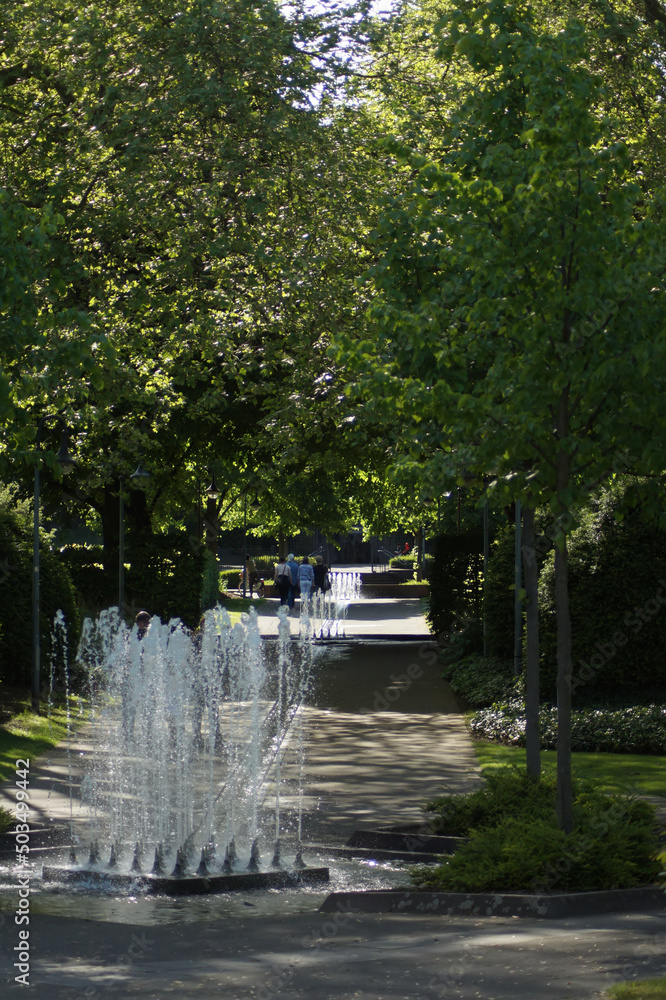 Erfrischung im Müga-Park in Mülheim an der Ruhr