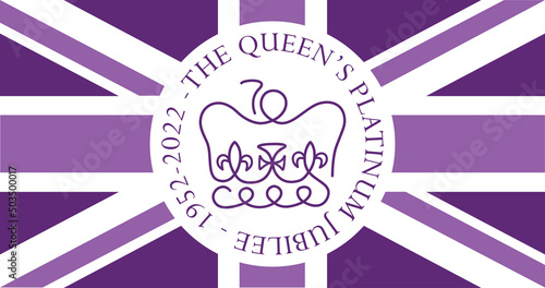 The Queen's Platinum Jubilee anniversary celebration background