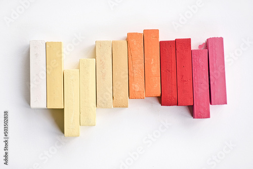 Colorful Soft Pastel art supplies for blendable, smooth drawing, illustration, and coloring