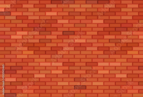 Wallpaper Mural Brown brick wall background. Vector illustration eps 10 Torontodigital.ca